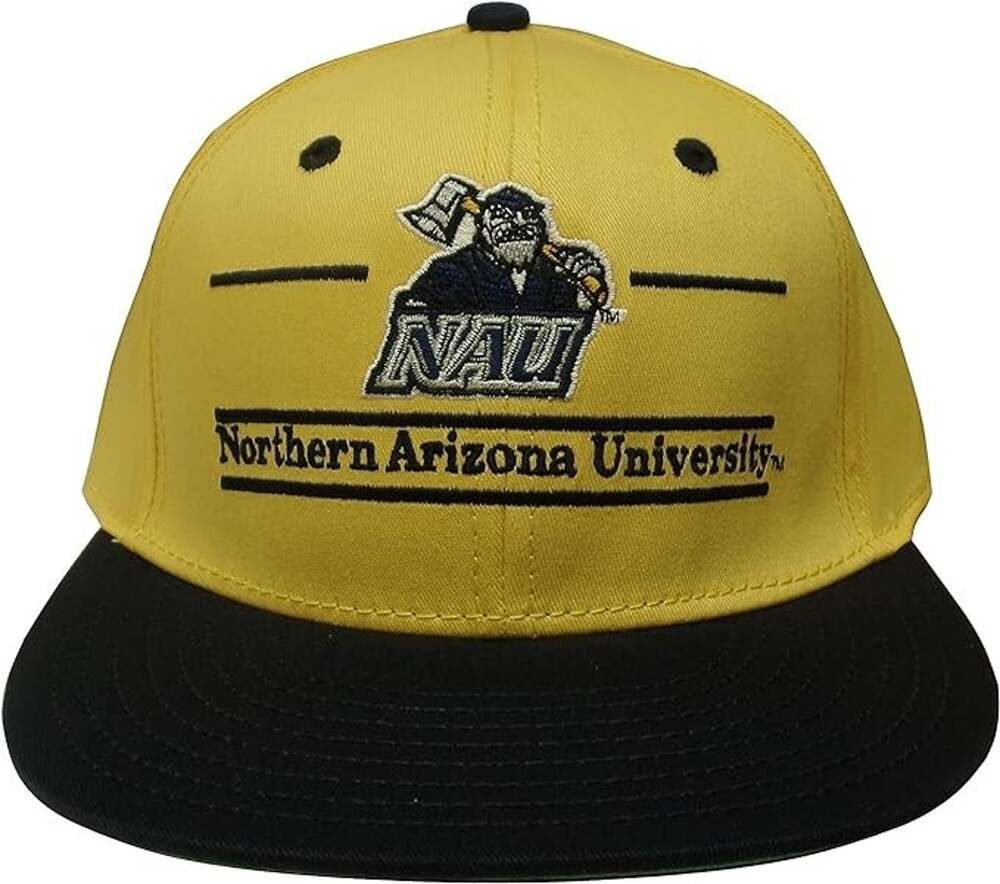 The Game Vintage Classic Split Bar NAU Lumberjacks Snapback Hat / Cap